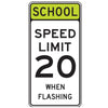 School Speed Limit XX When Flashing - Signs Everywhere USA