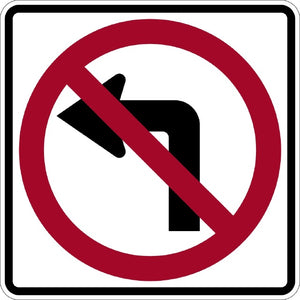 No Left Turn - Signs Everywhere USA