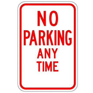 No Parking Anytime (No Arrows) - Signs Everywhere USA