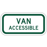 White/Green Van Accessible - Signs Everywhere USA